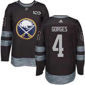 Men's Josh Gorges Buffalo Sabres Authentic 1917-2017 100th Anniversary Jersey - Black