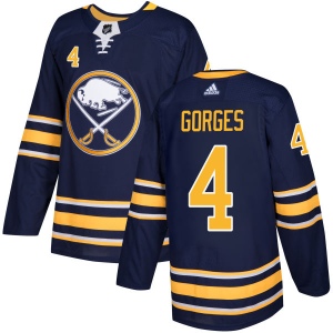 Men's Josh Gorges Buffalo Sabres Authentic Jersey - Navy