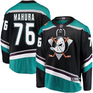 Men's Josh Mahura Anaheim Ducks Breakaway Alternate Jersey - Black