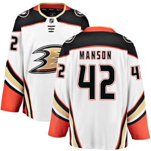 Men's Josh Manson Anaheim Ducks Authentic Away Jersey - White