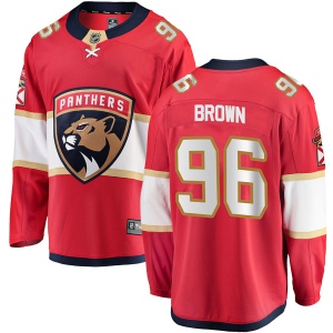 Men's Joshua Brown Florida Panthers Breakaway Home Jersey - Red