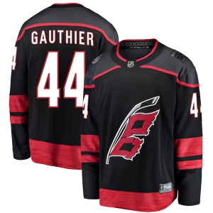 Men's Julien Gauthier Carolina Hurricanes Breakaway Alternate Jersey - Black