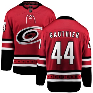 Men's Julien Gauthier Carolina Hurricanes Home Breakaway Jersey - Red