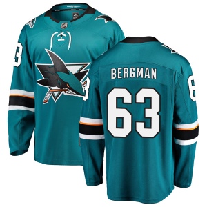 Men's Julius Bergman San Jose Sharks Breakaway Home Jersey - Teal