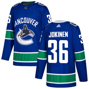 Men's Jussi Jokinen Vancouver Canucks Authentic Home Jersey - Blue