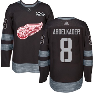 Men's Justin Abdelkader Detroit Red Wings Authentic 1917-2017 100th Anniversary Jersey - Black