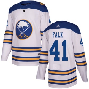 Men's Justin Falk Buffalo Sabres Authentic 2018 Winter Classic Jersey - White