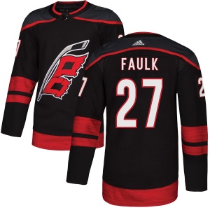 Men's Justin Faulk Carolina Hurricanes Authentic Alternate Jersey - Black