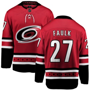 Men's Justin Faulk Carolina Hurricanes Home Breakaway Jersey - Red