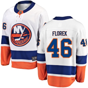 Men's Justin Florek New York Islanders Breakaway Away Jersey - White