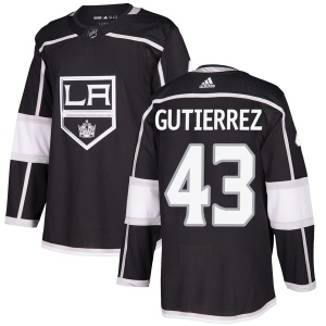 Men's Justin Gutierrez Los Angeles Kings Authentic Home Jersey - Black