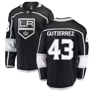 Men's Justin Gutierrez Los Angeles Kings Breakaway Home Jersey - Black