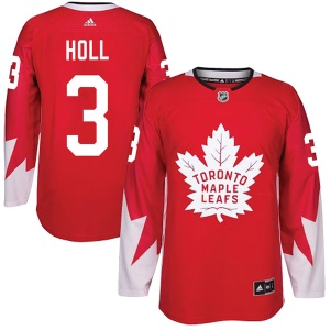 Men's Justin Holl Toronto Maple Leafs Authentic Alternate Jersey - Red