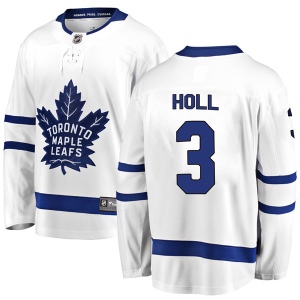 Men's Justin Holl Toronto Maple Leafs Breakaway Away Jersey - White