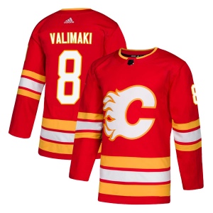 Men's Juuso Valimaki Calgary Flames Authentic Alternate Jersey - Red