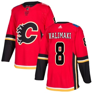 Men's Juuso Valimaki Calgary Flames Authentic Home Jersey - Red