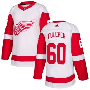 Men's Kaden Fulcher Detroit Red Wings Authentic Jersey - White