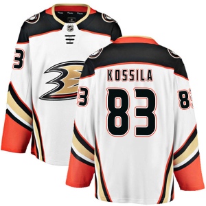 Men's Kalle Kossila Anaheim Ducks Authentic Away Jersey - White