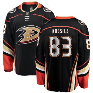 Men's Kalle Kossila Anaheim Ducks Authentic Home Jersey - Black