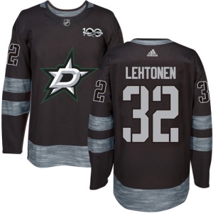 Men's Kari Lehtonen Dallas Stars Authentic 1917-2017 100th Anniversary Jersey - Black