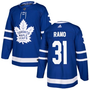 Men's Karri Ramo Toronto Maple Leafs Authentic Home Jersey - Blue