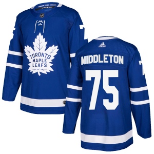 Men's Keaton Middleton Toronto Maple Leafs Authentic Home Jersey - Blue