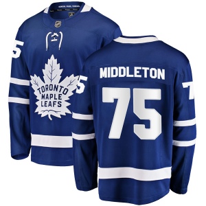 Men's Keaton Middleton Toronto Maple Leafs Breakaway Home Jersey - Blue