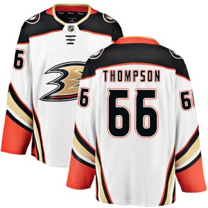 Men's Keaton Thompson Anaheim Ducks Authentic Away Jersey - White