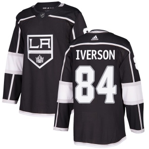 Men's Keegan Iverson Los Angeles Kings Authentic Home Jersey - Black