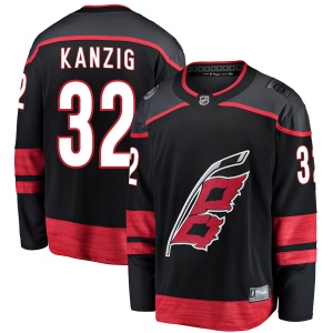 Men's Keegan Kanzig Carolina Hurricanes Breakaway Alternate Jersey - Black