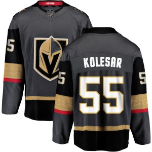 Men's Keegan Kolesar Vegas Golden Knights Black Home Breakaway Jersey - Gold