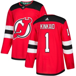 Men's Keith Kinkaid New Jersey Devils Authentic Jersey - Red