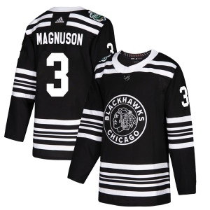 Men's Keith Magnuson Chicago Blackhawks Authentic 2019 Winter Classic Jersey - Black