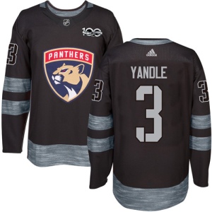 Men's Keith Yandle Florida Panthers Authentic 1917-2017 100th Anniversary Jersey - Black