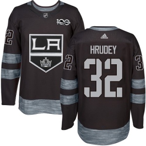 Men's Kelly Hrudey Los Angeles Kings Authentic 1917-2017 100th Anniversary Jersey - Black