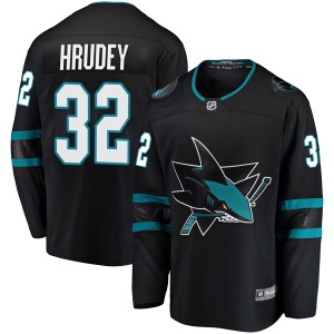 Men's Kelly Hrudey San Jose Sharks Breakaway Alternate Jersey - Black