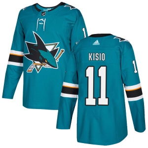 Men's Kelly Kisio San Jose Sharks Authentic Home Jersey - Teal