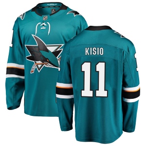 Men's Kelly Kisio San Jose Sharks Breakaway Home Jersey - Teal