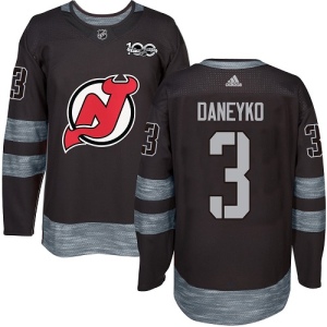 Men's Ken Daneyko New Jersey Devils Authentic 1917-2017 100th Anniversary Jersey - Black