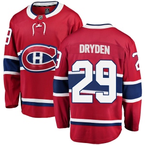 Men's Ken Dryden Montreal Canadiens Breakaway Home Jersey - Red