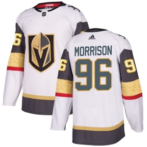 Men's Kenney Morrison Vegas Golden Knights Authentic White Away Jersey - Gold