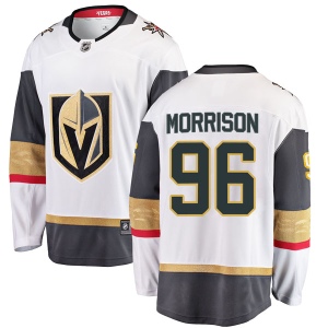 Men's Kenney Morrison Vegas Golden Knights Breakaway White Away Jersey - Gold