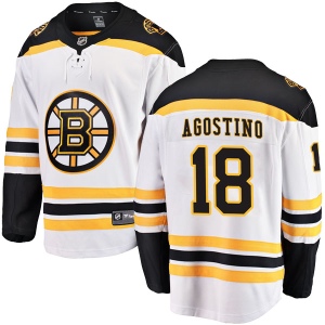 Men's Kenny Agostino Boston Bruins Breakaway Away Jersey - White