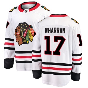 Men's Kenny Wharram Chicago Blackhawks Breakaway Away Jersey - White