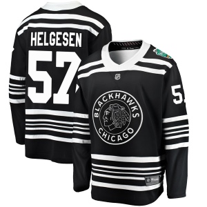 Men's Kenton Helgesen Chicago Blackhawks 2019 Winter Classic Breakaway Jersey - Black