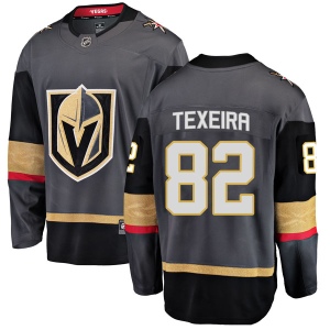 Men's Keoni Texeira Vegas Golden Knights Breakaway Black Home Jersey - Gold