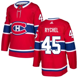 Men's Kerby Rychel Montreal Canadiens Authentic Home Jersey - Red