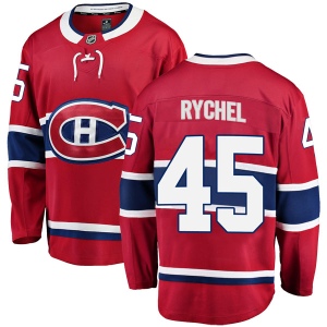 Men's Kerby Rychel Montreal Canadiens Breakaway Home Jersey - Red