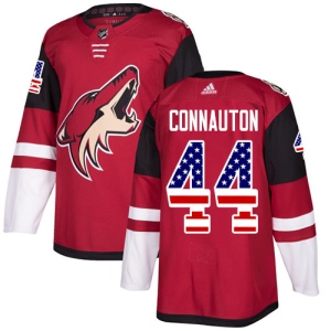 Men's Kevin Connauton Arizona Coyotes Authentic USA Flag Fashion Jersey - Red