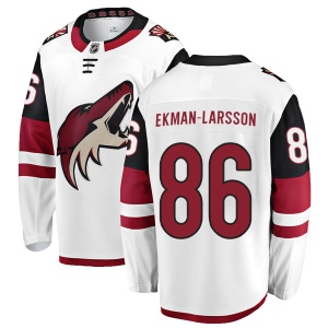 Men's Kevin Ekman-Larsson Arizona Coyotes Authentic Away Jersey - White